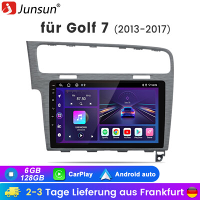 10'' Android 14 Carplay Autoradio Für VW Golf VII 7 2013-2017 WIFI GPS Navi 128G