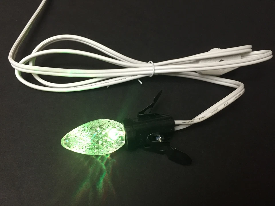 Lamp Cord And Bulb C7 E12 Electric Lamp Cord Replacement Multi Color LED Bulb. - Image 3 of 4