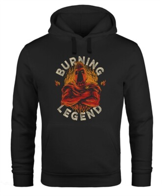 Hoodie Herren Sparta Burning Legend Schriftzug Fashion Streetstyle