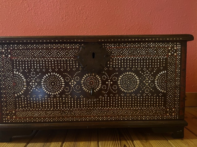 Antique Middle Eastern Bridal Dowry Wedding Chest