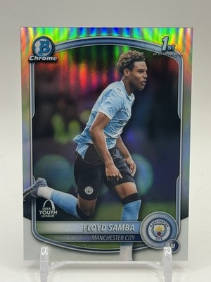 2025-26 Topps Chrome UEFA Youth League 1st Bowman Floyd Samba Manchester City