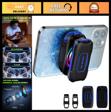 Gaming Phone Cooler, Magnetic Portable Radiator with RGB Lights, 3000mAh Battery