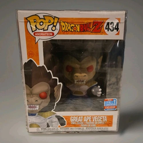Funko Pop Dragonball Great Ape Vegeta Vinyl 6in Figure 434 NYCC 2018 Con Sticker