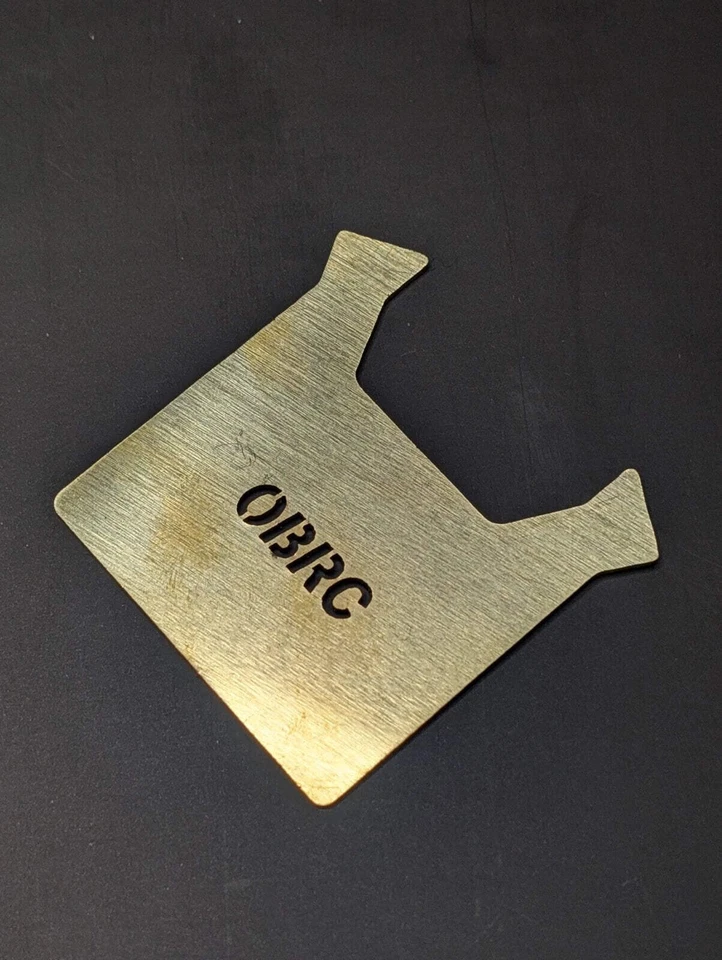 OBRC Brass Chassis Plate For OBZ V1, V2, and V2.5 - Image 1 of 4