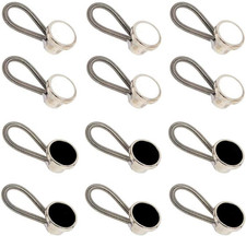 12Pcs, Collar Extenders,Neck Extender Button Invisible for Men Shirts Suits Trou
