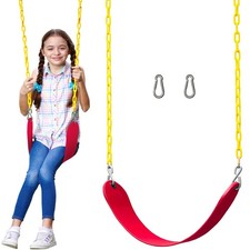 Pack of 1 Swing Seat Replacement Kit with Heavy Duty Chains - Backyard Swings...