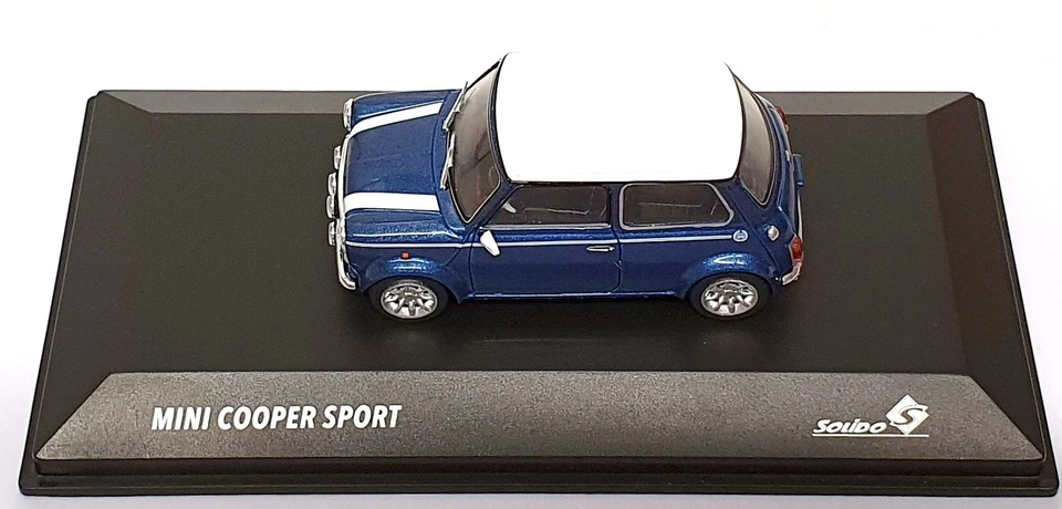 Solido escala 1/43 diecast S4316602 - Mini Cooper Sport - azul Tahití Foto 4 de 4