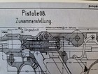 GERMAN LUGER P.08 PARABELLUM Engineering Poster/ Drawing — photo 2