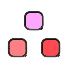 5-25m Depth PC Camera Lens Filter Set For Gopro Hero9 Waterproof Housing Case