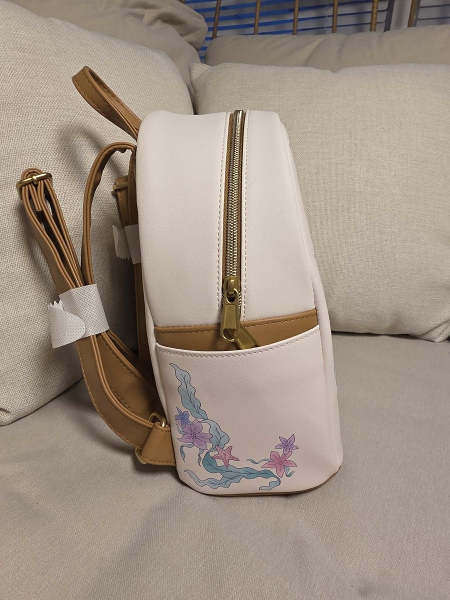 NEW! Loungefly Disney The‎ Little Mermaid Ariel Sea Flowers Floral Backpack Loungefly Disney Ariel The Little Mermaid floral Backpack  main image 4