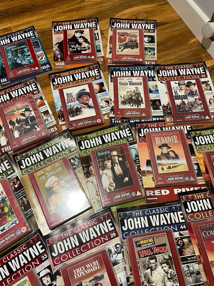 Classic John Wayne Collection Magazine & DVD Set Bundle x 30 Collectors - Image 4 of 4