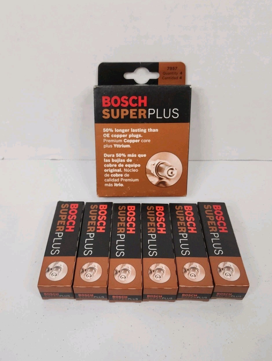 Bosch Super Plus 7957 Set 6 Nickel Spark Plugs Chevrolet Dodge Mazda Nissan V6