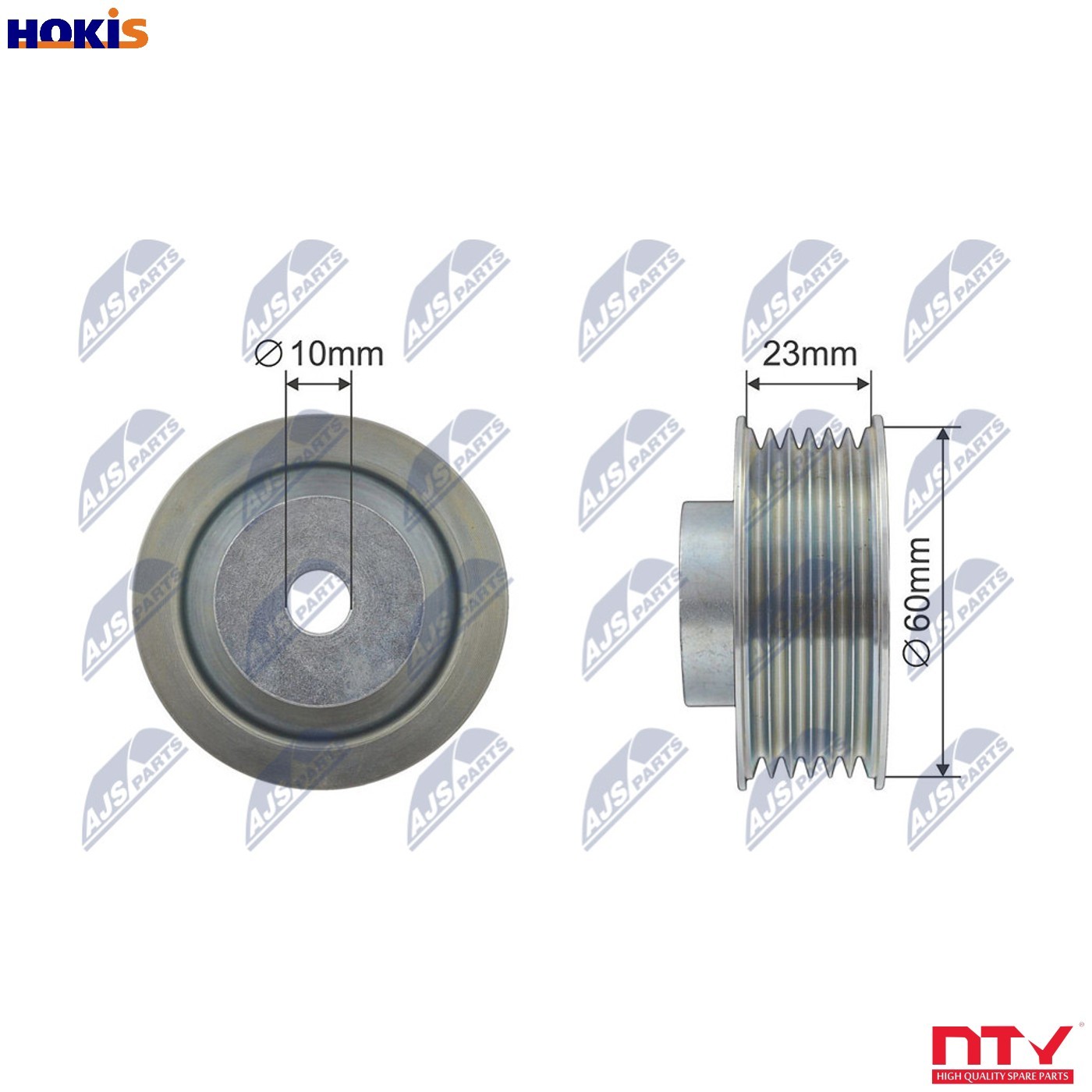 N.T.Y. RNK-SU-008.NTY Deflection/Guide Pulley, V-ribbed belt for SUZUKI - Image 7