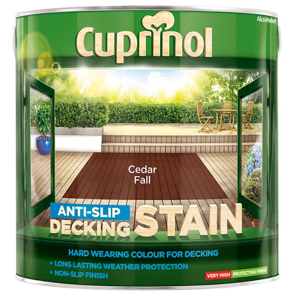Cuprinol Anti-Slip Decking Stain Cedar Fall 2.5 litre