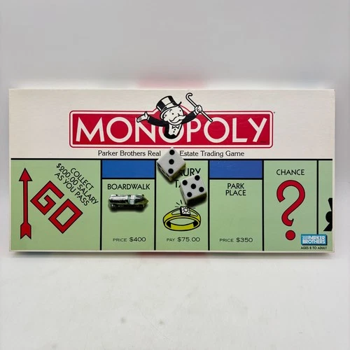 VINTAGE Monopoly 1996 COMPLETE Classic Board Game Parker Brothers 90's