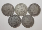 1879-1891 Morgan "90% Silver" Dollars (Cull $1 lot of 5)