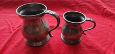 Victorian pewter jugs