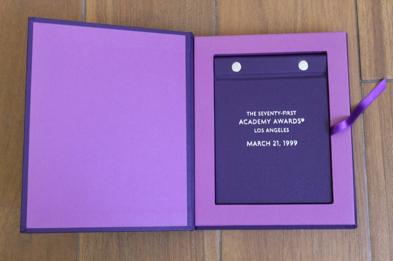 Vintage Academy Awards Vanity Fair OSCARS Party NOTEPAD with Custom Box-Case NEW