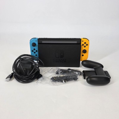 Nintendo Switch Original Handheld Console Black 32GB- Good w/ Loose Left Joy-Con