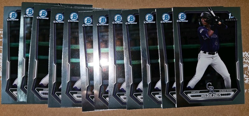 2026 Bowman Chrome 1st Wilder Dalis Lot Of 12