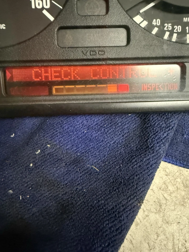 1987-1992 BMW E32 E34 5 7 серии приборной панели спидометр приборной панели проверен - Изображение 4 из 4