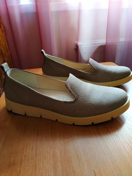 Women Ecco Loafers Grey Nubuck 39