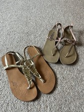 Pair Of Toe Post Sandals Size 5