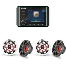 Kicker 46KMC5 Premium Marine Gauge-Style Source  2 Pair  45KM654L 6.5" Mar...