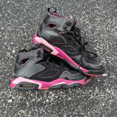 GIRLS JORDAN 555333-018 RARE Flight Club 1991 Pink/Black 4 Y Youth