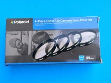 New Polaroid 55mm Close Up Lens Kit 1, 2, 4, 10 With Filter Wallet