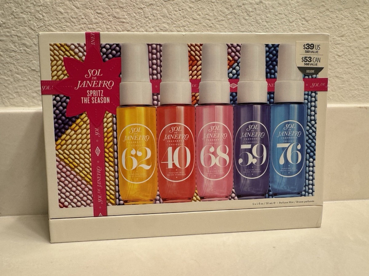 Sol De Janeiro Cheirosa Perfume Mist Spritz The Season Gift 5PC