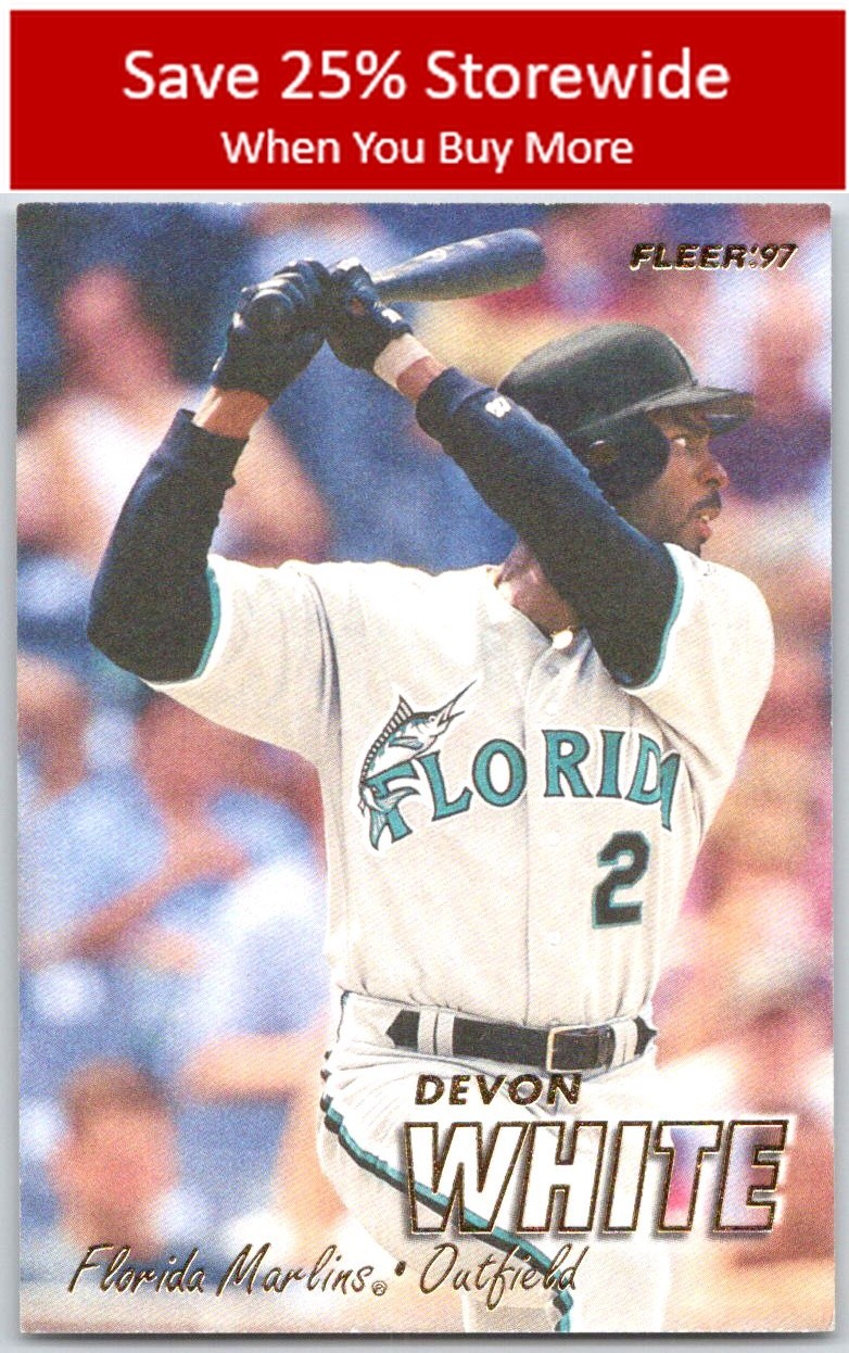 Devon White 1997 Fleer #337 Florida Marlins