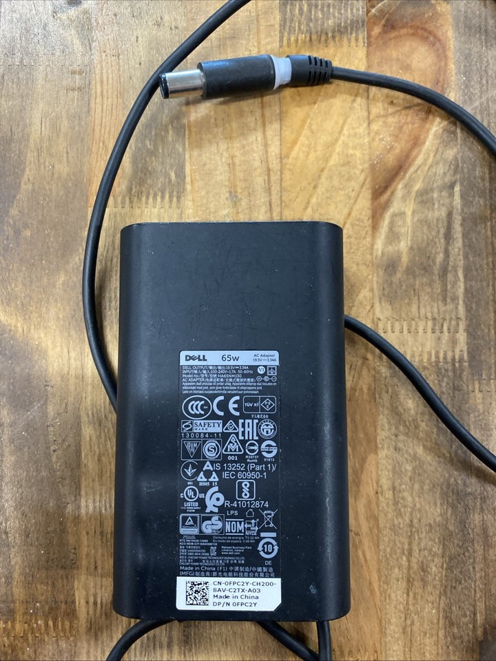 Genuine Dell Latitude 65W Charger AC Power Adapter LA65NM130 (AM85