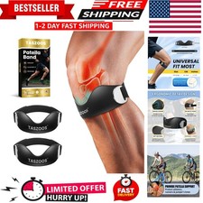 Silicone Patellar Tendon Support Strap 2-Pack, Knee Brace for Women Men, Adju...