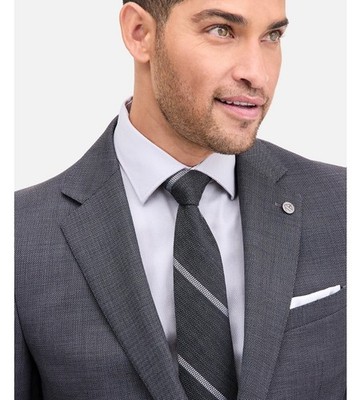 $450 NEW TED BAKER Mens 42R Charcoal Wool Modern Blazer Sport Coat Suit Jacket