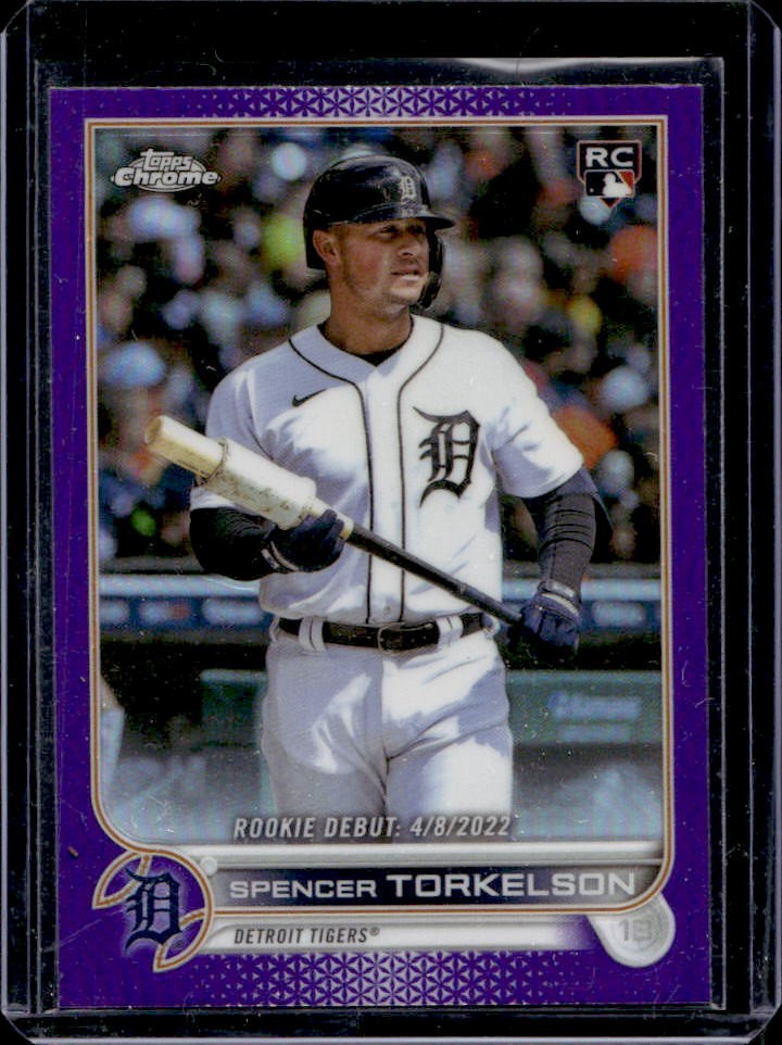 2022 Topps Chrome Update Spencer Torkelson RC Purple Refractor #USC157 Tigers