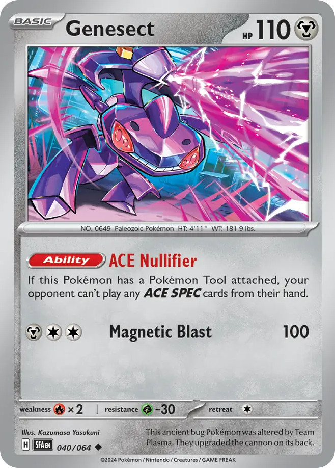 Genesect 040/064 Uncommon Shrouded Fable Pokemon Near Mint