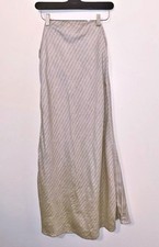 Banana Republic Factory Petite Linen Blend Beige Strapless Dress Size 6