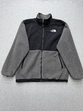 The North Face Jacket Boys Large Gray Black Polartec Fleece Full Zip Outdoor