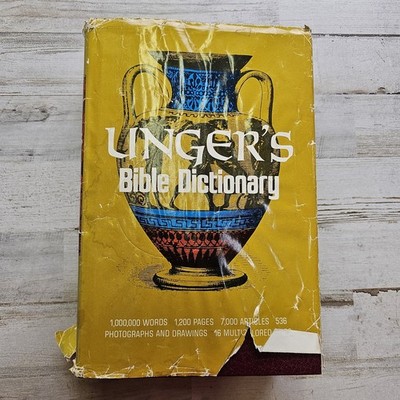 Unger's Bible Dictionary Thumb Tabs 1 Million Words 1200 Pages Photos Drawings