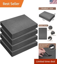 4 Pcs Pick and Pluck Foam- 16 x 12 x 2 Inch Pick Apart Foam Insert- Pluck Pre...