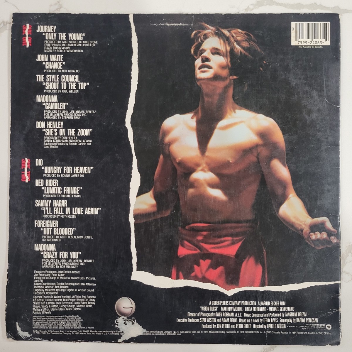 Vision Quest - Original Movie Soundtrack Vinyl LP - 1985 - Geffen