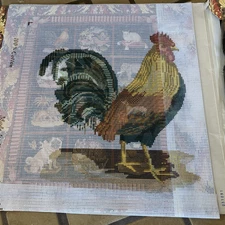 ELIZABETH BRADLEY NEEDLEWORK DESIGNS VICTORIAN KIT #3 THE COCKEREL NEW FREE SHIP