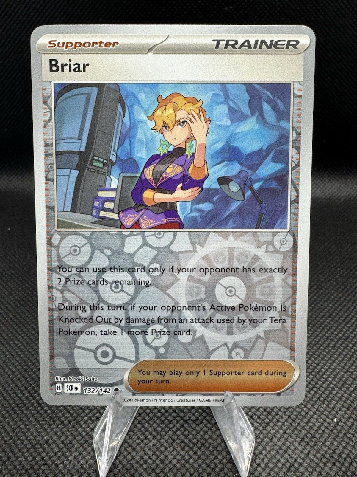 briar pokemon card price - 163/142 Full Art Ultra Rare Trainer Features the unique Briar Pokemon with vibrant artwork and detailed design. 100-102-SV7-B - Pokemon Card -