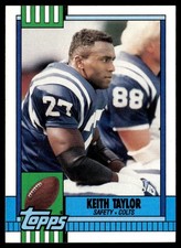 1990 Topps Keith Taylor Indianapolis Colts #302