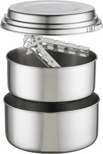 MSR Alpine 2 Stainless Steel Camping Pot Set