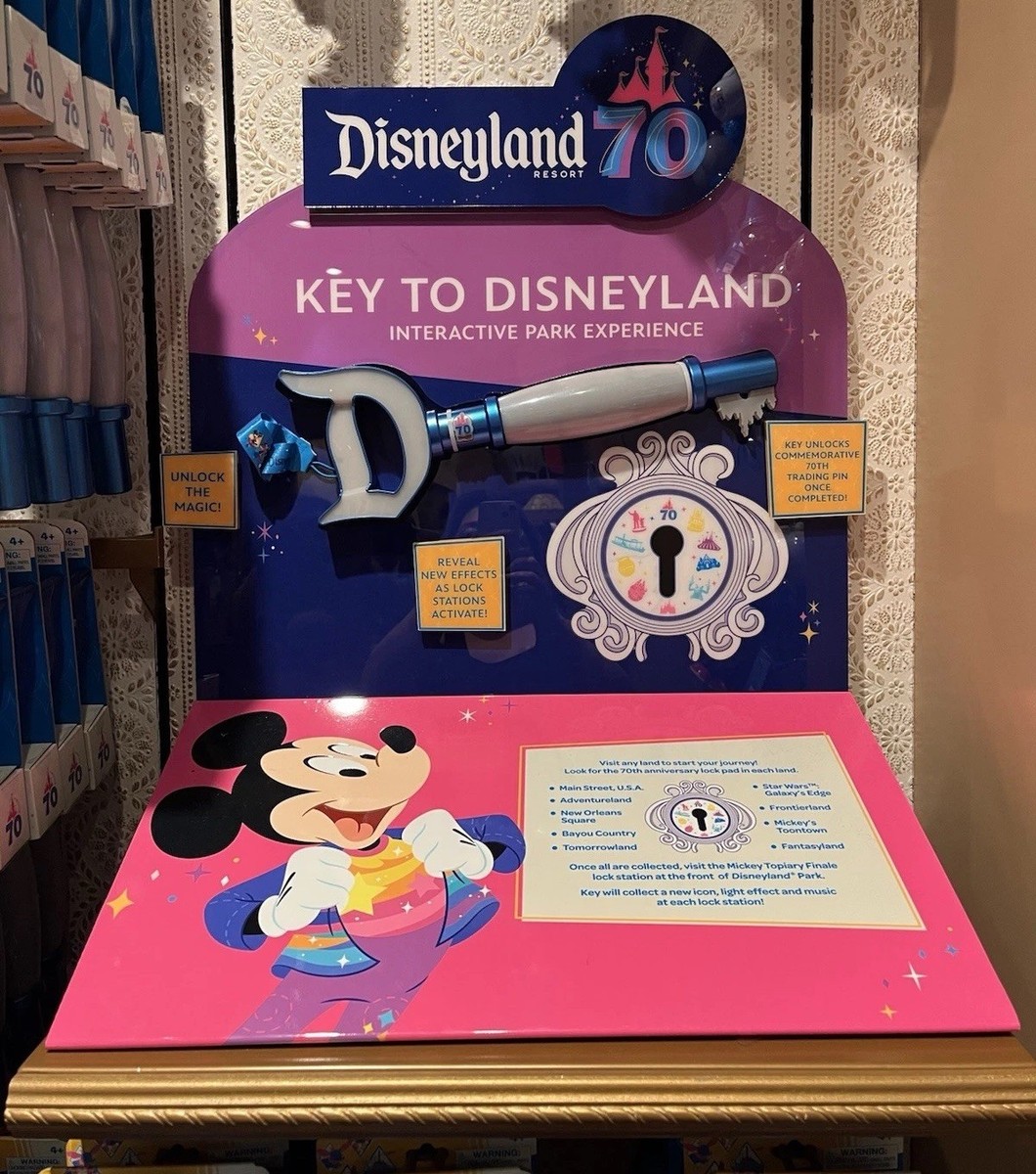 Disneyland 70th Anniversary Interactive Key To Disneyland W