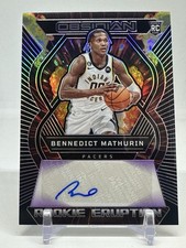 2022-23 Panini Obsidian - Rookie Eruption Autographs Bennedict Mathurin /75