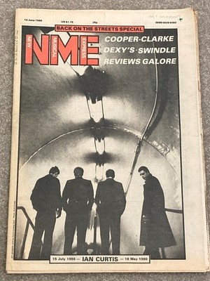 Joy Division NME magazine June 1980 Ian Curtis cover obituary tribute article