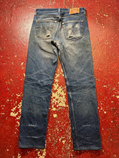90s INSANE Faded Levi's 501XX Men's Blue Denim Straight Jeans Distressed